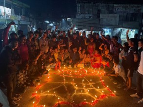 प्रदेश नामकरणको खुशियालीमा ठाउँठाउँमा दीपावली